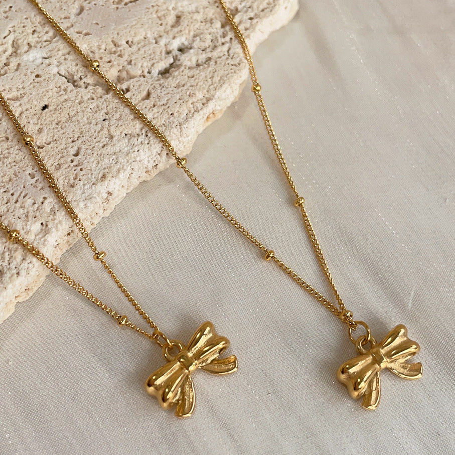 Lily Bow Necklace