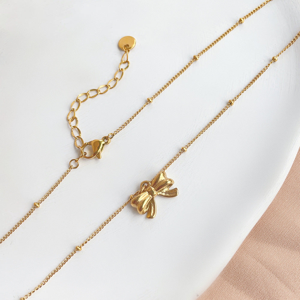 Lily Bow Necklace